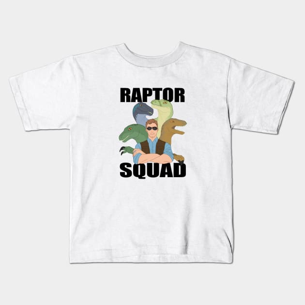 Raptor Squad Kids T-Shirt by MissOstrich